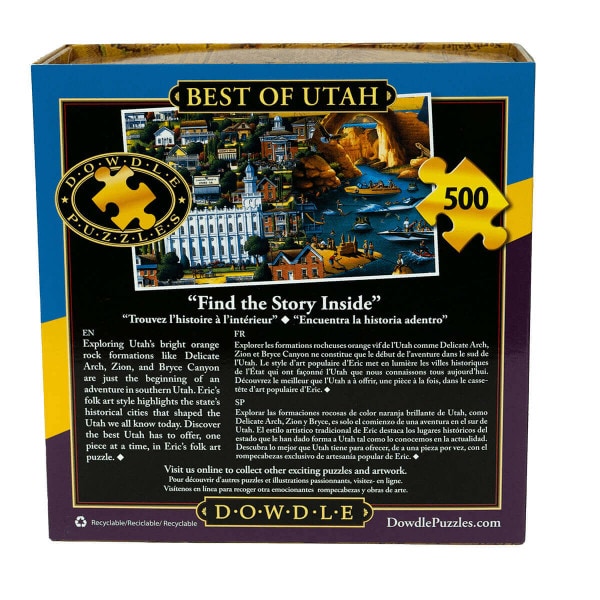 Dowdle Best of Utah Puzzle Landmarks 500 Pieces